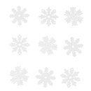9 Flocons de neige de Noël pour fenêtre