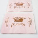 20 serviettes de table Princesse en papier rose