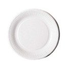 50 assiettes en carton blanc 23 cm