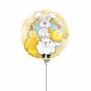 Ballon aluminium animaux Pâques 23 cm