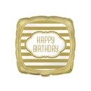 Ballon aluminium anniversaire doré 45 cm