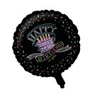 Ballon aluminium Confettis Happy Birthday 46 cm