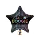 Ballon aluminium étoile Disco 48 cm