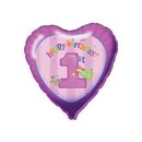 Ballon aluminium Fée 1er anniversaire 46 cm