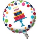 Ballon aluminium Gâteau d\'anniversaire 46 cm