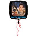 Ballon en aluminium carré joyeux anniversaire Star Wars VII