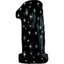 Ballon géant chiffre 1 noir 96 cm