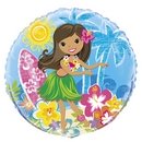 Ballon aluminium Hula Fête sur la plage 46 cm