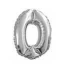 Ballon aluminium chiffre 0 35 cm
