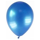 12 Ballons métallisés bleus foncés 28 cm