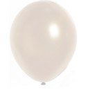 100 Ballons métalliques blancs 29 cm