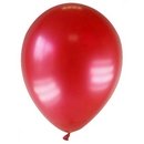 12 Ballons métallisés rouges foncés 28 cm