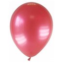 12 Ballons métallisés rouges 28 cm