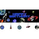 Bannière anniversaire de l\'espace 50 x 152 cm