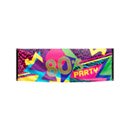 Bannière en tissu 80\'s Party 74 x 220 cm