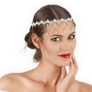 Bijou tour de tête blanc femme