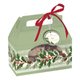Boîtes à bonbons vertes houx de Noël