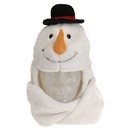 Bonnet avec écharpe bonhomme de neige adulte Noël