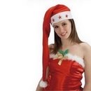 Bonnet Noël long lumineux adulte