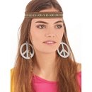 Boucles d\'oreilles hippie argentées