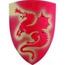Bouclier dragon rouge enfant