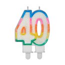 Bougie d\'anniversaire chiffre 40