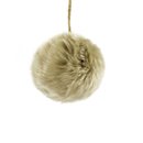 Boule fausse fourrure de Noël