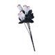 Bouquet de 6 roses blanches sanglantes en tissu 54 cm Halloween