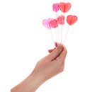Bouquet de 6 sucettes Saint Valentin