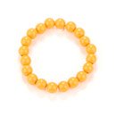 Bracelet perles orange adulte