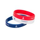 Bracelets tricolore silicone France FFF