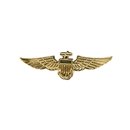 Broche pilote aviateur dorée