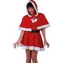 Cape avec capuche Mère Noël femme