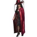 Cape réversible rouge ou noire adulte Halloween