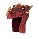 Casque dragon rouge adulte