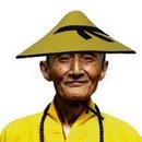 Chapeau chinois jaune adulte