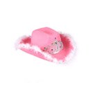 Chapeau cowgirl rose femme
