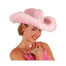 Chapeau cowgirl rose femme
