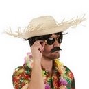 Chapeau de paille Hawaï adulte