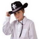 Chapeau shérif noir garçon
