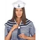 Chapeau et col bleu marin adulte
