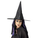 Chapeau sorcière noir femme Halloween