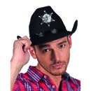 Chapeau noir shériff adulte