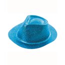 Chapeau pailleté bleu adulte