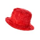 Chapeau peluche rouge adulte