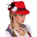 Chapeau rouge tyrolien adulte