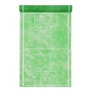 Chemin de table vert motif stade de foot 5 m de longueur