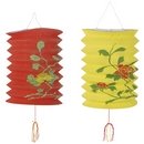 Lanternes chinoises rouge et jaune
