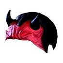 Coiffe en latex Démon