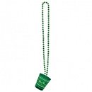 Collier avec verre shooter Saint-Patrick
